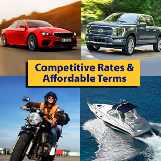 Auto Loans, RV, Motorcycle, and Boat Loans